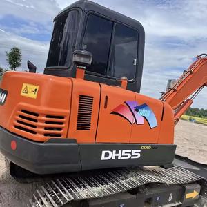 Original Korea Used Doosan DH55 Mini Crawler Excavator 5.5 Ton Second Hand Small Hydraulic <b>Digger</b> Low Working Hours For Construc - Product Image 4