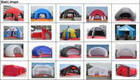 Modèle d'événement de fête tente Igloo publicité dôme gonflable éclairage tente bulle haut niveau boîte de nuit