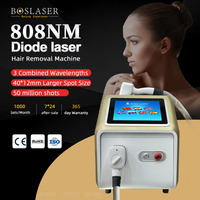 Mesin Diode Laser penghilang rambut 1200w, mesin Laser penghilang rambut Diode di Rusia 755 Alex Alexandrite penghilang rambut