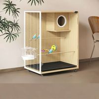 Cage à oiseaux de haute qualité et nichoir en bois pour perroquets, pigeons et canaris, volière idéale pour l'élevage d'oiseaux de compagnie