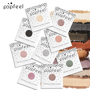 POPFEEL Sombra de Ojos en Polvo de un Solo Color Tonos Tierra Perlados Mate Brillantes Maquillaje de Escenario Cosméticos al por Mayor - Product Image 3