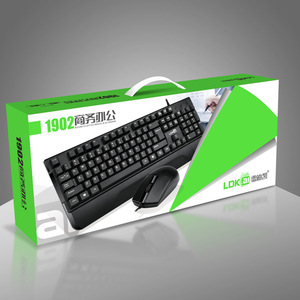 Couso 1902 Wired <b>Keyboard</b> <b>Mouse</b> Combo 104 Keys Waterproof Ergonomic Office Desktop Laptop Use - Product Image 3