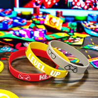 Bracelet en silicone Videoname Party, idéal pour les joueurs, hommes et femmes, pour les fêtes d'anniversaire, bracelet en silicone pour jeux