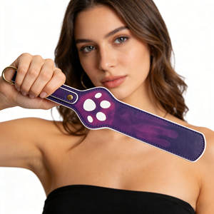 SM cuero bofetadas azotes gato pata esclavo fetiche <span class=keywords><strong>cambio</strong></span> <span class=keywords><strong>de</strong></span> temperatura raqueta adulto juguete sexual coqueteo sumiso castigar paleta - Product Image 3