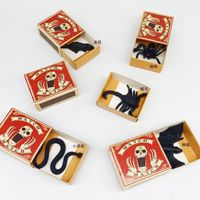 Vente en gros de jouets farces Halloween : souris, araignée, chauve-souris, boîte d'allumettes, jouet amusant en plastique, apparition soudaine, effroi, tours de magie, blague, cadeaux