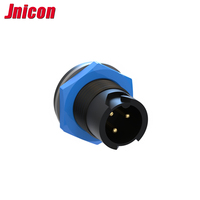 Jnicon M12 rapide Push Lock connecteurs circulaires 2 3 4 5 broches connecteur mâle femelle fil électrique câble à montage sur panneau prise de courant