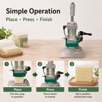 Presse à savon miniature à petite échelle |   Machine à estamper le savon pneumatique 12 kg, facile à utiliser