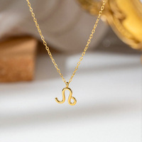 Groothandel 18K PVD verguld roestvrijstalen 12 dierenriem bubbel bedel ketting hanger mode sieraden voor vrouwen