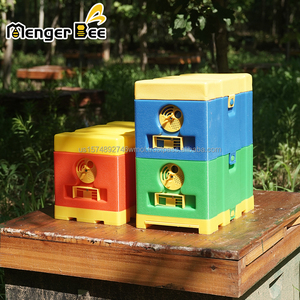 Mengerbee Boîte de reproduction de reines 4 cadres en HDPE+PP 25x15x17cm avec panneau d'observation et mangeoire – Nouveau, garantie 1 an - Product Image 2