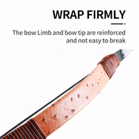 Arc long artisanal STARCN Archery C4 pour jeunes, arc à cheval et flèches, 10/15lbs, arc de chasse, arc recurve traditionnel en bois pour enfants