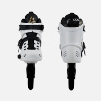 Patins à roulettes professionnels d'extérieur HEAD en aluminium réglable, 4 roues, en or blanc, avec roulements ABEC-7 en acier au carbone