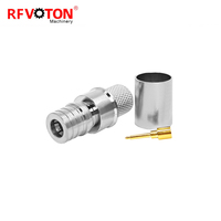 Connecteur coaxial RF QMA mâle droit pour câble RG8, convertisseur QMA en cuivre, en stock