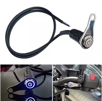Saklar kendaraan elektrik, lampu LED, tombol logam, lampu Strip berkedip ganda tahan air, klakson, kontrol daya mati Universal
