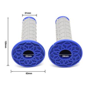 Motorcycle Handlebar Grips - 7/8" (22mm) Pillow Top Rubber Grips, Universal Replacement