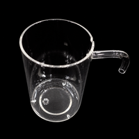Bécher en quartz à double tube personnalisé avec poignée et bec verseur, en silice fondue de haute pureté, verrerie de laboratoire, récipient chimique, services de soudage et de découpe