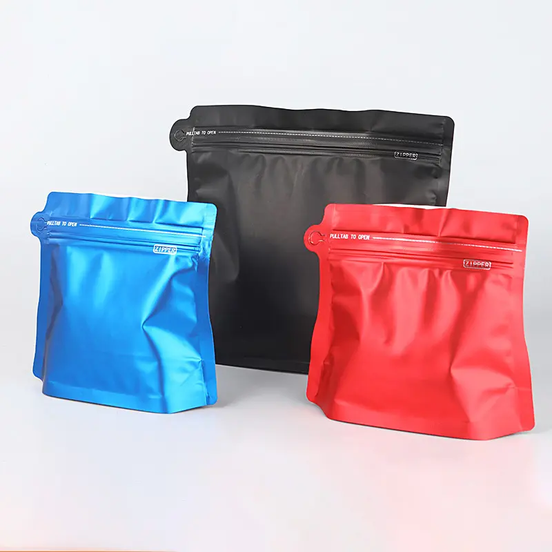 पैकेजिंग के लिए 2022 कॉफी बीन बैग पाउच मैट ब्लैक बैग पैकेजिंग प्लास्टिक बैग