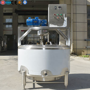 Tanque de Queso Industrial de Acero Inoxidable SUS304 de 500L, Tanque Redondo para Producción de Queso Mozzarella - Product Image 1