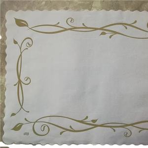 Napperons en <span class=keywords><strong>papier</strong></span> gaufré <span class=keywords><strong>de</strong></span> couleurs mélangées personnalisés <span class=keywords><strong>de</strong></span> qualité alimentaire, vaisselle absorbant l'huile, tapis d'assiette, tapis <span class=keywords><strong>de</strong></span> <span class=keywords><strong>table</strong></span> d'appoint - Product Image 1