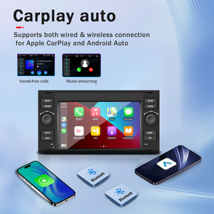 Autoradio Android da 7 Pollici per <span class=keywords><strong>Ford</strong></span> <span class=keywords><strong>Focus</strong></span> (2006-2011), con CarPlay Wireless e Android Auto, Navigazione GPS, Unità Multimediale con DSP - Product Image 5