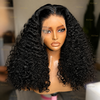 Perruques Courtes Bob Frisées Kinky Pas Chères en Cheveux Humains, Perruques Frontales en Dentelle HD pour Femmes, Cheveux Vietnamiens, Perruques Complètes en Dentelle HD Sans Colle