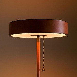 Artist Style Vintage French Leather Floor Lamp Led Changeable Color 220V Switch Control For Bedroom Study Living Room - Product Image 2