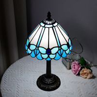   Lampe de table, lampe de chevet en verre teinté, design papillon, lampe de lecture pour la maison, hôtel, décoration, lampe de table vintage nordique