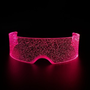 Lunettes <span class=keywords><strong>punk</strong></span> Gestational LED Technology Lunettes en acrylique brillant avec croix de fête de festival de musique pour les vacances de Noël - Product Image 1