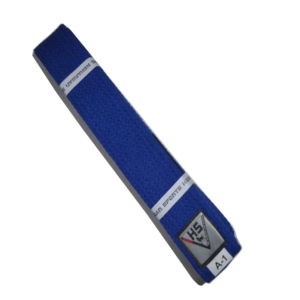 Warna Biru Kualitas Tinggi Sabuk Bjj/Sabuk Jiu Jitsu Dalam Kain Tenun Mutiara/Sabuk Seni Bela Diri