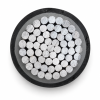 JKLYJ JKLGYJ 1x25mm² 50mm² 70mm² Isoliertes ABC-Kabel mit Aluminiumleiter und Stahlverstärkung (ACSR) für Freileitstromleitungen