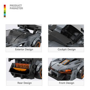 รถบล็อกประกอบชุด Wange 2880 ซีรีส์ Supercar รถสปอร์ตแข่ง รถของเล่นพลาสติกแบบสร้างสรรค์ MOC สำหรับเด็ก ของขวัญสำหรับเด็กทุกเพศ - Product Image 3