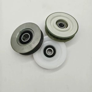 Rouleau de suspension de porte d'ascenseur Thysseen S8 K8, rainure ronde, diamètre 70 mm, épaisseur 17 mm avec roulement 6200, pièces de rechange pour ascenseur - Product Image 2
