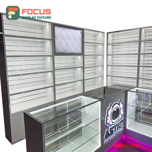 ตู้โชว์บุหรี่แบบสองด้าน บานกระจก ประตูล็อคได้ ชั้นวางหลายชั้น - Product Image 4