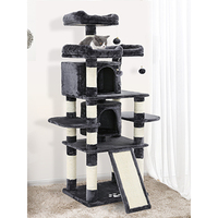 Arbre à Chat en Bois Personnalisé Grande Taille pour Animal de Compagnie, Griffoir Maison Tour Condo, Vente en Gros Très Demandée