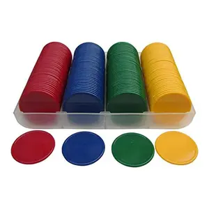 160 pièces 38mm jetons en plastique personnalisés comptant des tuiles avec boîte pour les jeux de société ensemble de jetons de <span class=keywords><strong>poker</strong></span> en plastique - Product Image 1