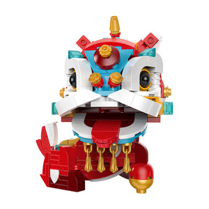 JAKI Lion Dance Building Block Set 200-400 pièces pour les enfants de 8 à 13 ans, jouet unisexe - Product Image 1