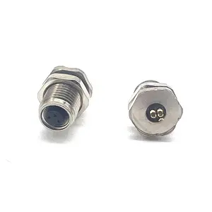 M5 Waterdichte Connector 3pin 4pin Panel Mount Schroefdraad Vergrendeling Ip67 Rechte Mannelijke Vrouwelijke Ronde Connector