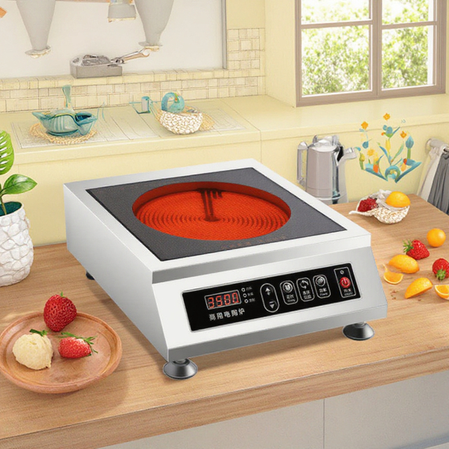 3500W Stainless Steel OEM Commercial Infrared Cooker Flat Design Portable for Hotel Restaurant Kitchen Electric ETL for Outdoor
