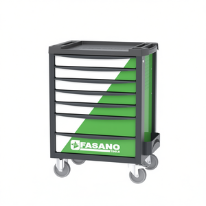 Carrito de herramientas rodante Fasano Tools con 7 cajones y ruedas para almacenamiento en taller - Product Image 2
