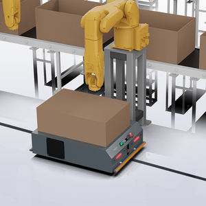 Popular capacidad de carga de 100kg <span class=keywords><strong>Robot</strong></span> AGV vehículo guiado automatizado AGV pequeño rápido Industrial <span class=keywords><strong>Robot</strong></span> chasis Agv Base <span class=keywords><strong>Robot</strong></span> móvil - Product Image 2