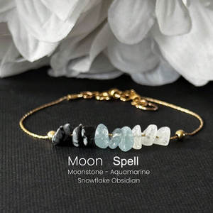 สร้อยข้อมือและสร้อยคอหินธรรมชาติ ดีไซน์ใหม่ปี 2026 พร้อมเชือกสีทองและสีเงิน  นำโชค  หมายถึงความหมายที่มีค่า  เครื่องประดับหินประจำวัน<span class=keywords><strong>เกิด</strong></span>สำหรับผู้หญิง - Product Image 6