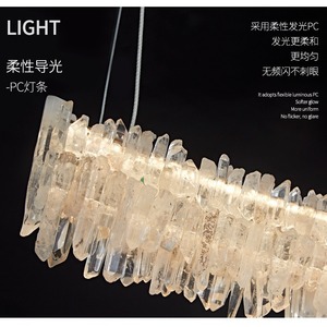 [Crystal Forest] <span class=keywords><strong>Lustre</strong></span> moderne, luxe léger, naturel, décoration simple pour salon, éclairage complet pour salle à manger et chambre. - Product Image 3