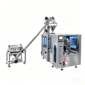 Machine d'emballage rotative pour sachets préformés ABBA-300R, 8 stations, équipement d'emballage automatique de sachets Doypack à fermeture éclair pour l'emballage alimentaire - Product Image 3