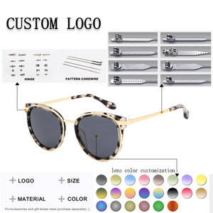 Gafas de sol tipo ojo de gato para mujer, lentes marrones degradados con montura completa, protección UV 100%, protección solar para adultos - Product Image 2