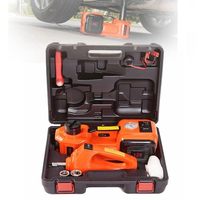 Cric hydraulique électrique pour voiture en acier de 12 V, 5 tonnes, pour extérieur, avec pompe à air et clé à choc, garantie de 12 mois