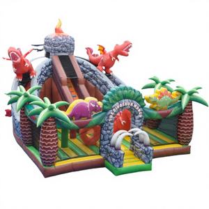 Castillo Inflable Gigante de PVC con Diseño de Dinosaurio Jurásico, Ecológico, con Garantía de 3 Años para la Diversión - Product Image 1