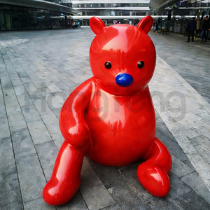 Factory Supply High Quality Custom Size 2m 5m Modern Fiberglass <strong>Bear</strong> Cartoon <strong>Bear</strong> <strong>Statue</strong> Sculpture Outdoor Fiberglass Sculpture - Product Image 2