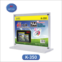 Support d'affichage magnétique double face en forme de T KEJEA PS A5 pour cartes de table