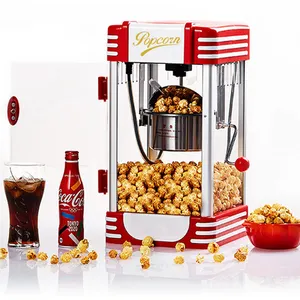 Wholesale customization pop corn machine commercial thermostat steel popcorn machine mini sweet maison