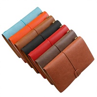 Personalisiertes Logo A6 Leder-Notizbuch Loseblatt-Reisetagebuch