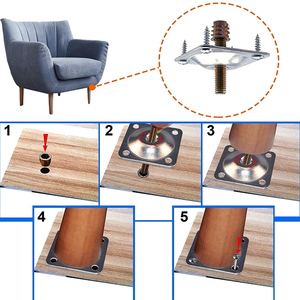 Plaques de <span class=keywords><strong>fixation</strong></span> à visser pour meubles, <span class=keywords><strong>fixation</strong></span> inclinée, supports de <span class=keywords><strong>fixation</strong></span> - Product Image 4